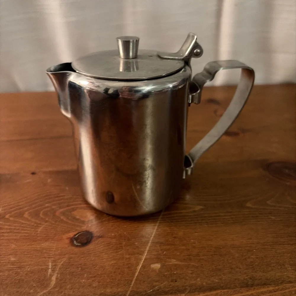 Vintage Gemco Stainless Steel‎ Creamer Made In Japan G5001 Holds 8OZ GUC